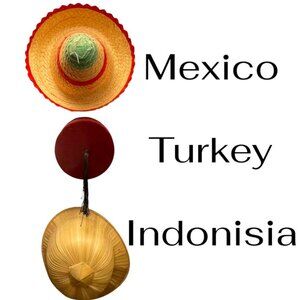 International hat collection of 4